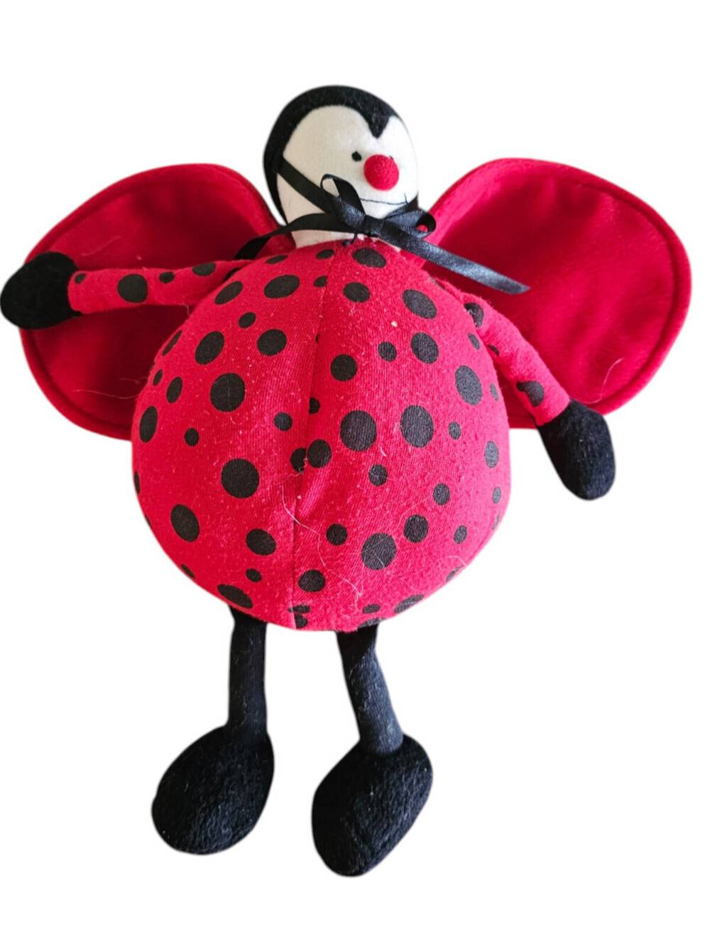 1999 "Baby Bed Bugs" plush ladybug chime rattle made by North American Bear Co